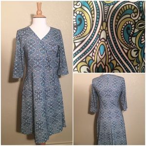 prAna paisley wrap dress